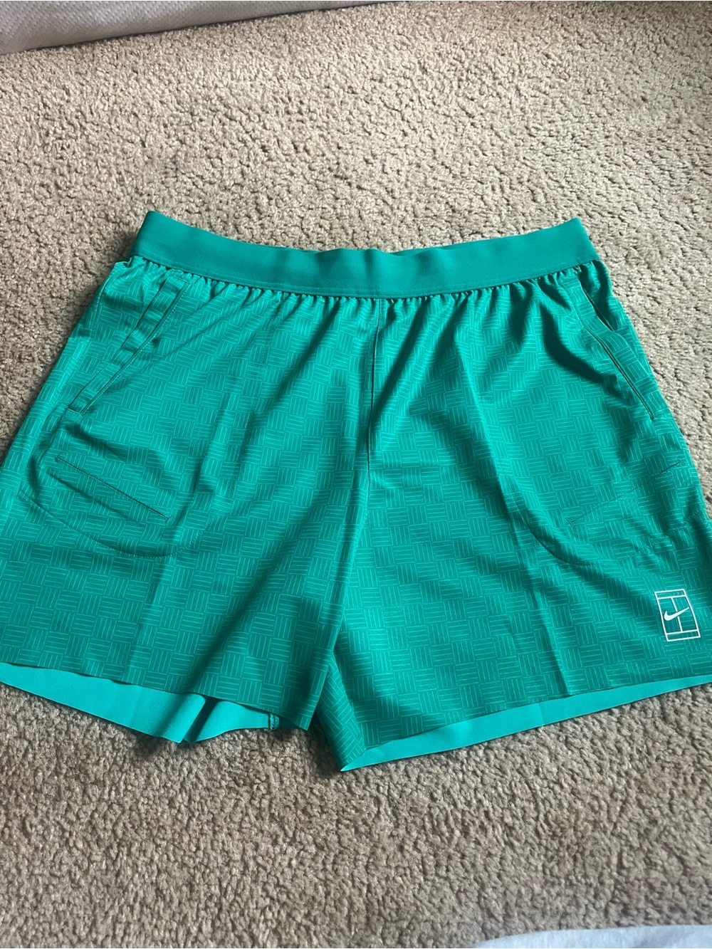 Nike Green Tennis & Pickelball Athletic Shorts